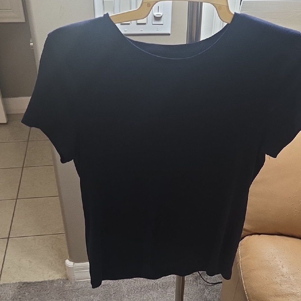 Talbots Navy Short Sleeve Tee